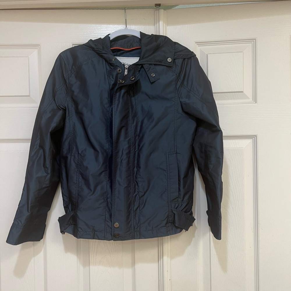 KINLOCH ANDERSON / SCOTLAND HOODED WINDBREAKER MEN Blue JACKET  Lightweight  S‎